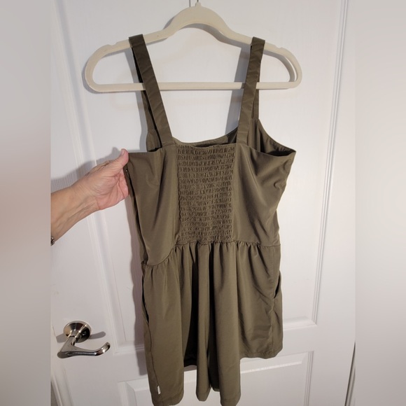 Vuori Villa Cami Romper•zip up pocket shorts square neck•Oregano SOLD OUT•NWOT•L - Picture 7 of 13